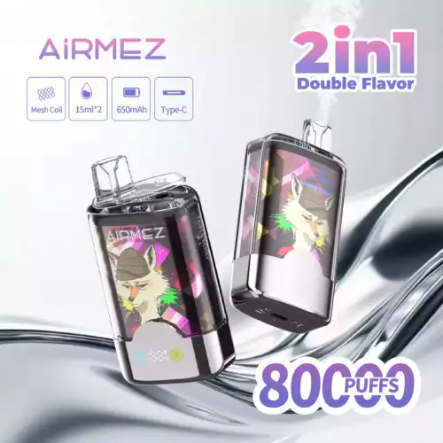 Airmez FOX 2 IN 1 80000 Puffs Langlebige Mesh Coil E-Zigarette
