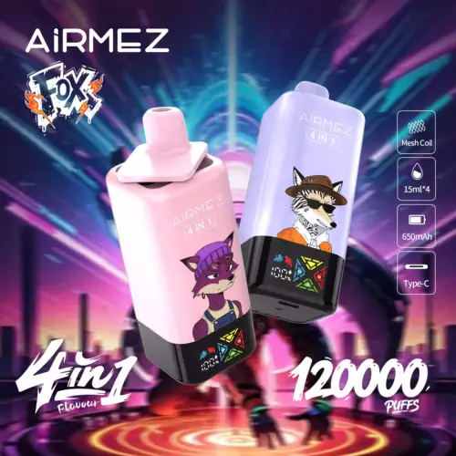 Airmez FOX4 IN1 1200000 Puffs mit airmez matrix & 60ml Liquid