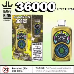 BANG KING 36000 Puffs Langanhaltender Dampf mit 12 Aromen