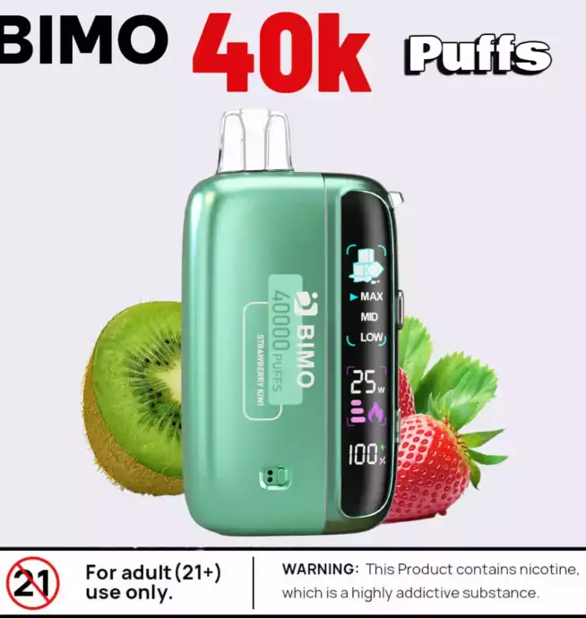 BIMO 40k Puffs Disposable Vape 40000 Puffs Mesh Coil & Flavors