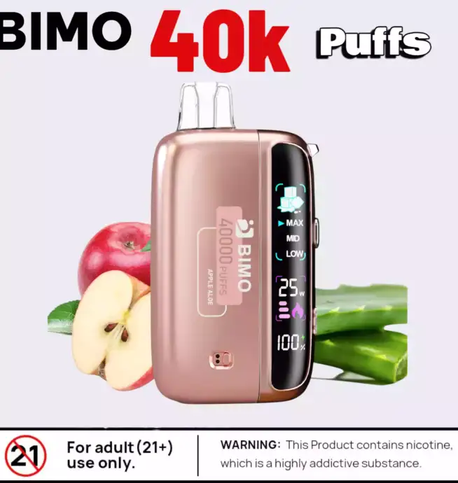 BIMO 40k Puffs Disposable Vape 40000 Puffs Mesh Coil & Flavors