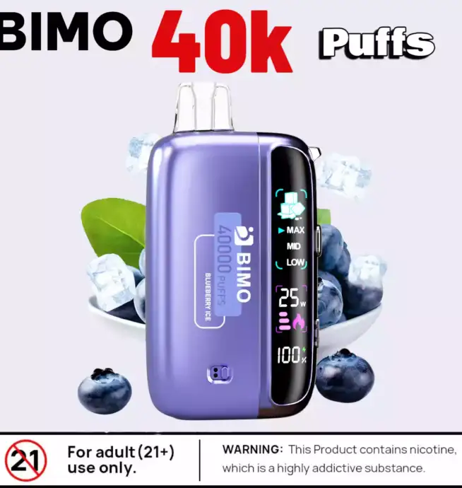 BIMO 40k Puffs Disposable Vape 40000 Puffs Mesh Coil & Flavors