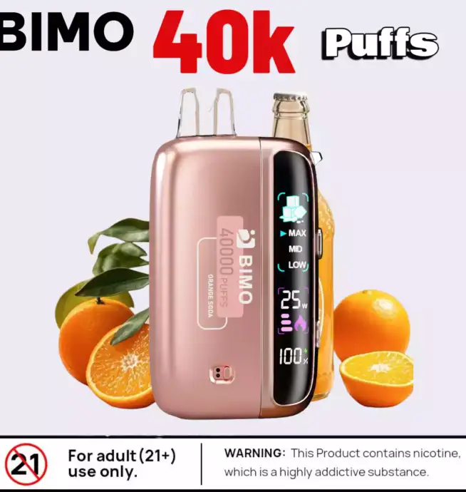 BIMO 40k Puffs Disposable Vape 40000 Puffs Mesh Coil & Flavors