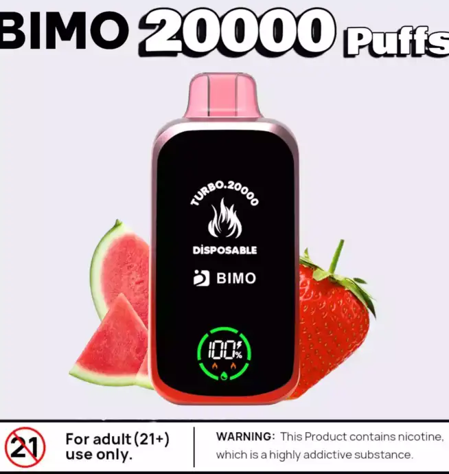BIMO TURBO 20000 PUFFS 20000 Züge Dual Mesh Coil & Geschmack