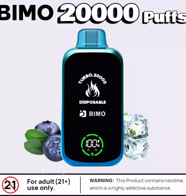 BIMO TURBO 20000 PUFFS 20000 Züge Dual Mesh Coil & Geschmack