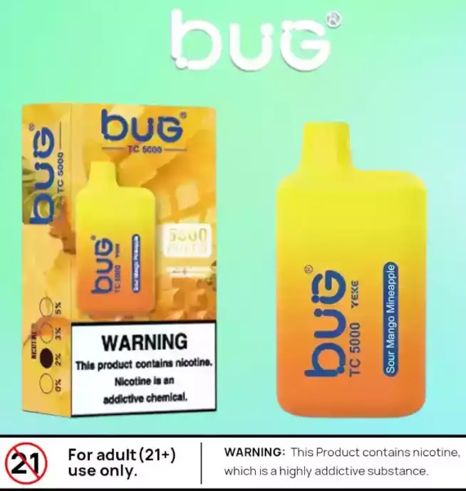 BUG 04 BC5000 Puffs Vape mit Mesh Coil & 12ml E-Liquid
