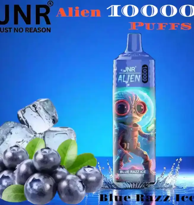 JNR Alien 10000 Puffs Long-lasting Rechargeable Vape with 50 Flavors