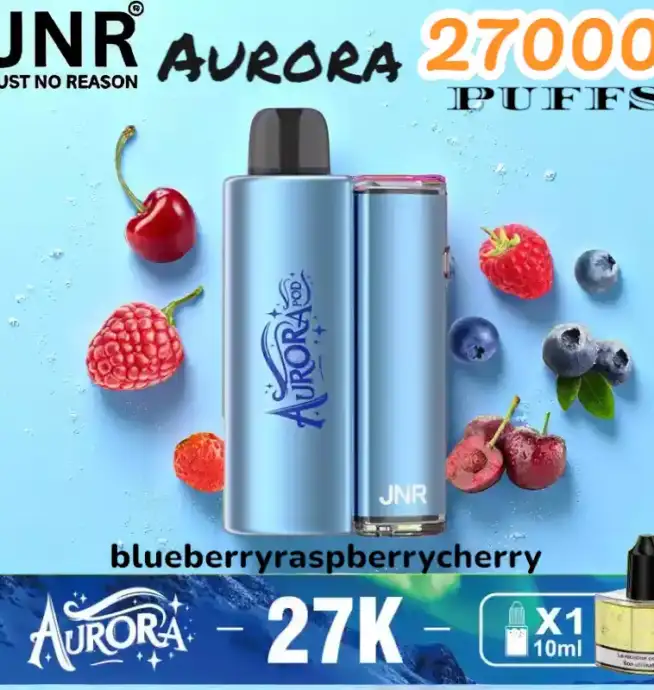 JNR Aurora 27000 Puffs Langlebige E-Zigarette mit USB-C
