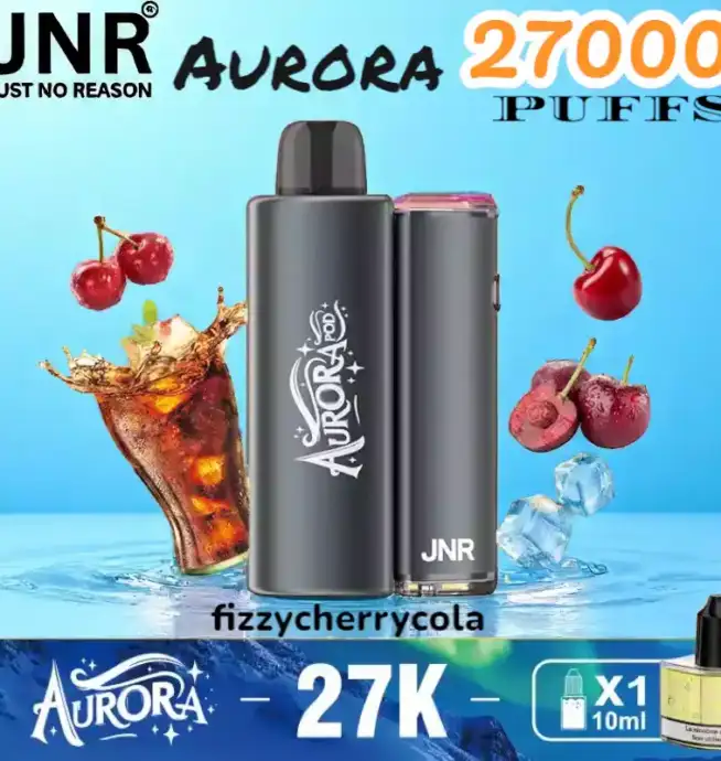 JNR Aurora 27000 Puffs Langlebige E-Zigarette mit USB-C