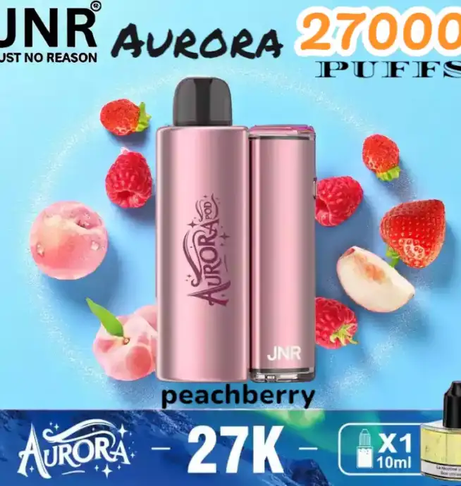 JNR Aurora 27000 Puffs Langlebige E-Zigarette mit USB-C