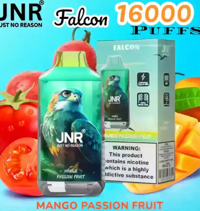 JNR Falcon 16000 Puffs Langanhaltender Genuss mit einstellbarem Luftstrom