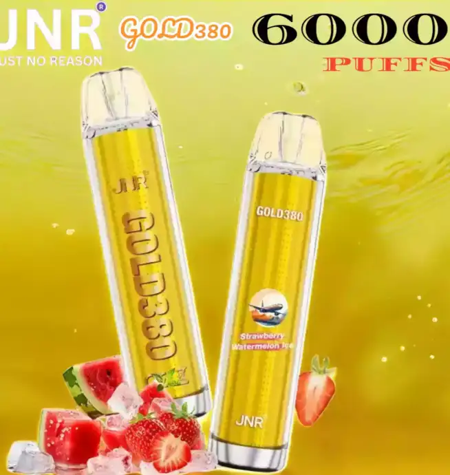 JNR GOLD380 6000 Puffs Langanhaltender Einweg-Vape mit 1500mAh Akku