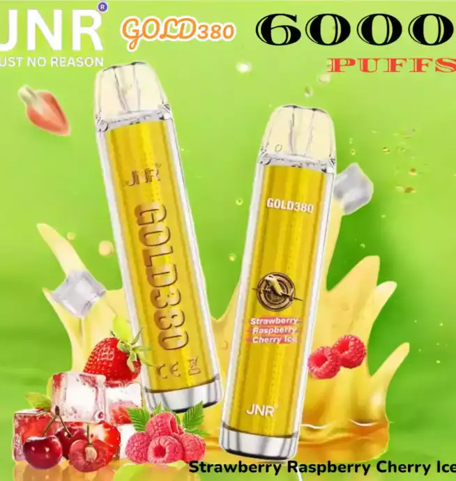 JNR GOLD380 6000 Puffs Langanhaltender Einweg-Vape mit 1500mAh Akku