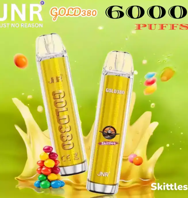 JNR GOLD380 6000 Puffs Langanhaltender Einweg-Vape mit 1500mAh Akku