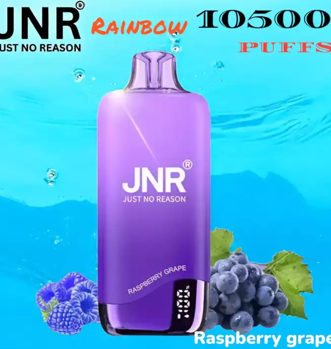 JNR Rainbow 10500 Puffs Stylischer Einweg-Vape mit Display & USB-C