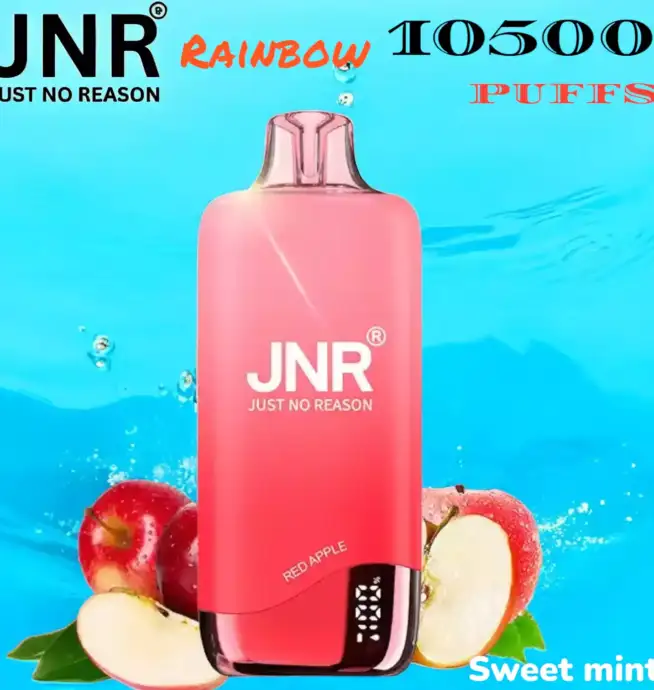 JNR Rainbow 10500 Puffs Stylischer Einweg-Vape mit Display & USB-C
