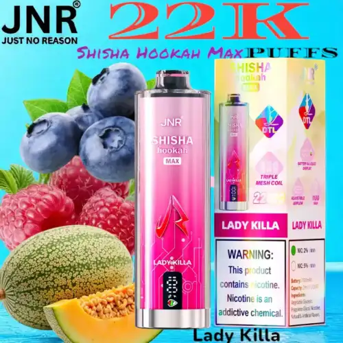 JNR Shisha Hookah Max 22K Puffs Triple Mesh 29ml E-Liquid
