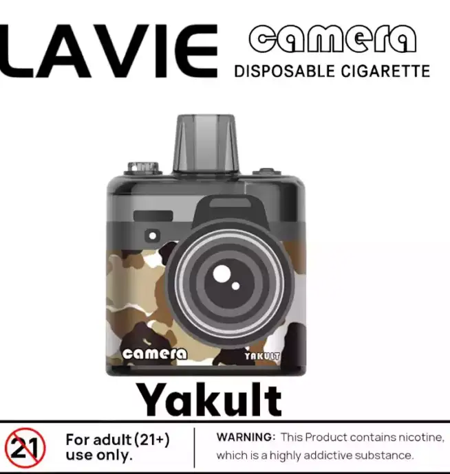 LAVIE Camera 8000 Puffs Lang anhaltendes Dampferlebnis mit 18ml E-Liquid