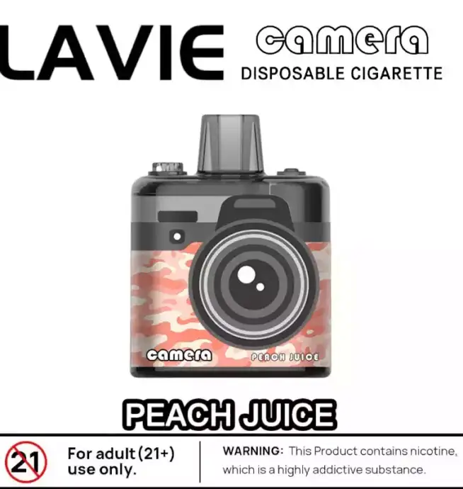LAVIE Camera 8000 Puffs Lang anhaltendes Dampferlebnis mit 18ml E-Liquid