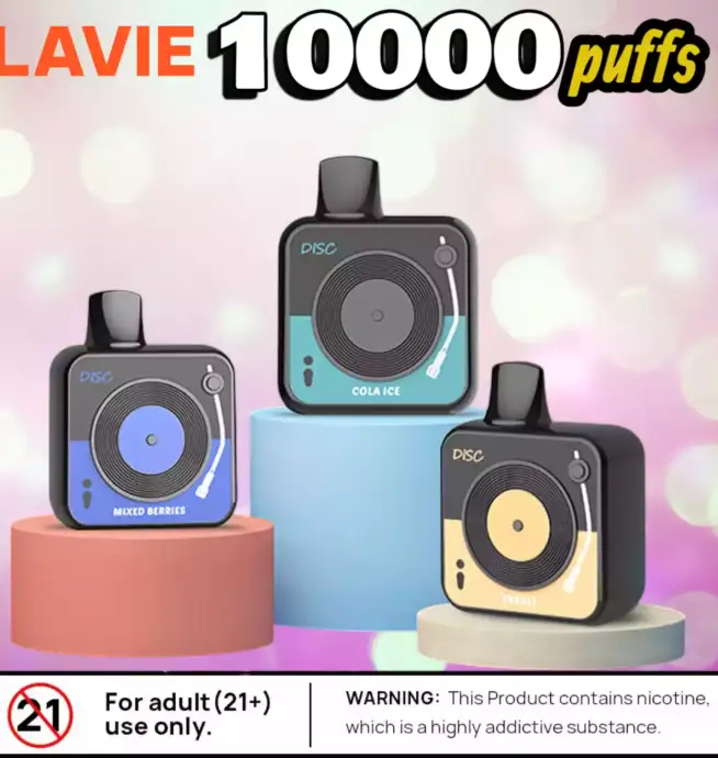 LAVIE DISC 10000 Puffs 10000 Züge 20ml E-Liquid & Typ-C Aufladung