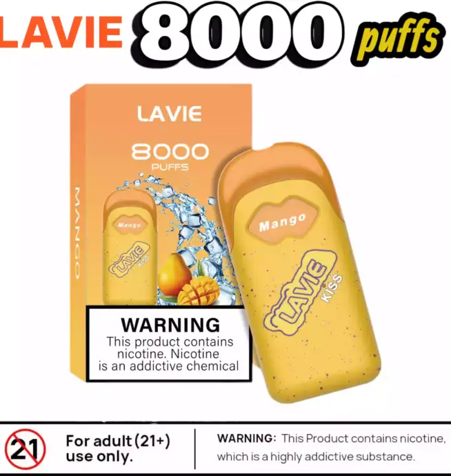 LAVIE KISS 8000 Puffs Kompakt USB-C & 12 Top-Aromen