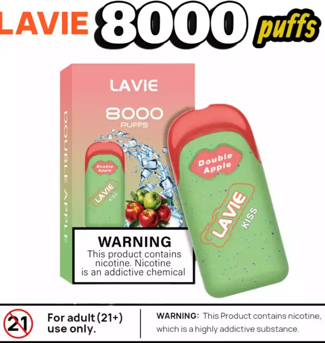 LAVIE KISS 8000 Puffs Kompakt USB-C & 12 Top-Aromen
