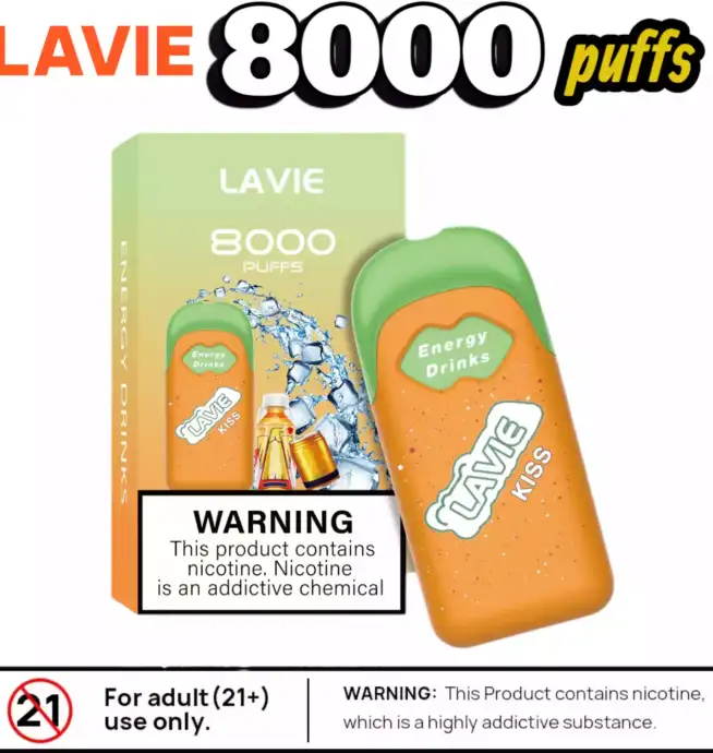 LAVIE KISS 8000 Puffs Kompakt USB-C & 12 Top-Aromen