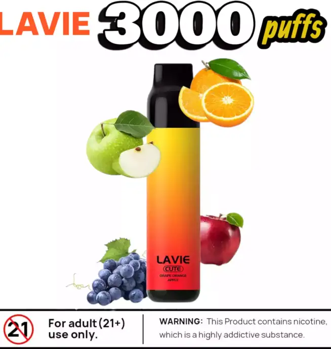 Lavie Cute 3000 Puffs 3000 Züge 10.2ml E-Liquid & kompakt