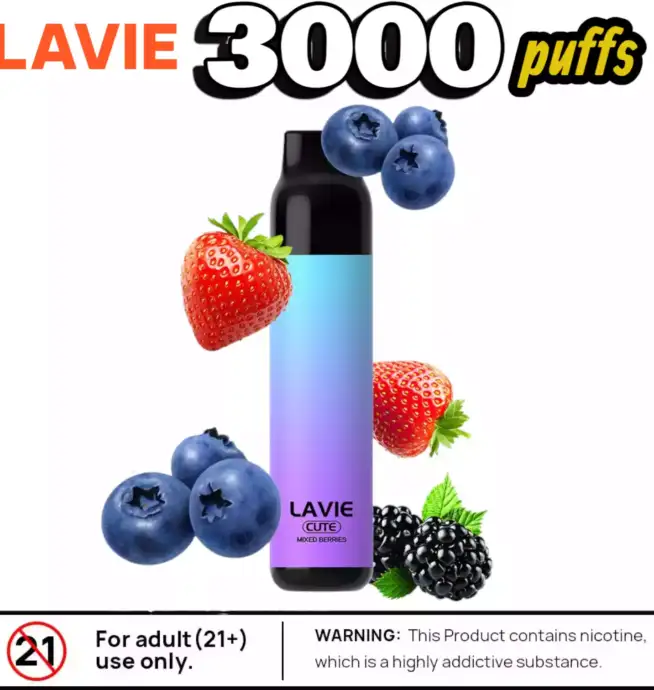 Lavie Cute 3000 Puffs 3000 Züge 10.2ml E-Liquid & kompakt