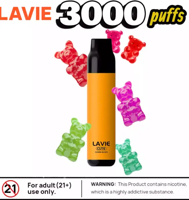 Lavie Cute 3000 Puffs 3000 Züge 10.2ml E-Liquid & kompakt