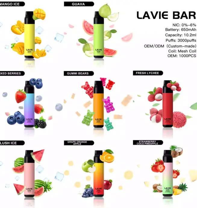 Lavie Cute 3000 Puffs 3000 Züge 10.2ml E-Liquid & kompakt