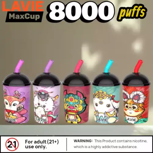 Lavie Max Cup 8000 Puffs 20ml 9 Aromen & 650mAh Akku