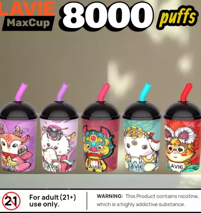 Lavie Max Cup 8000 Puffs 20ml 9 Aromen & 650mAh Akku