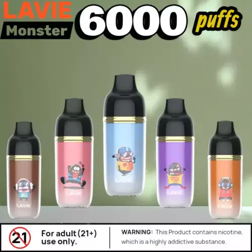 Lavie Monster 6000 Puffs 15ml 600mAh & 9 Aromen Power
