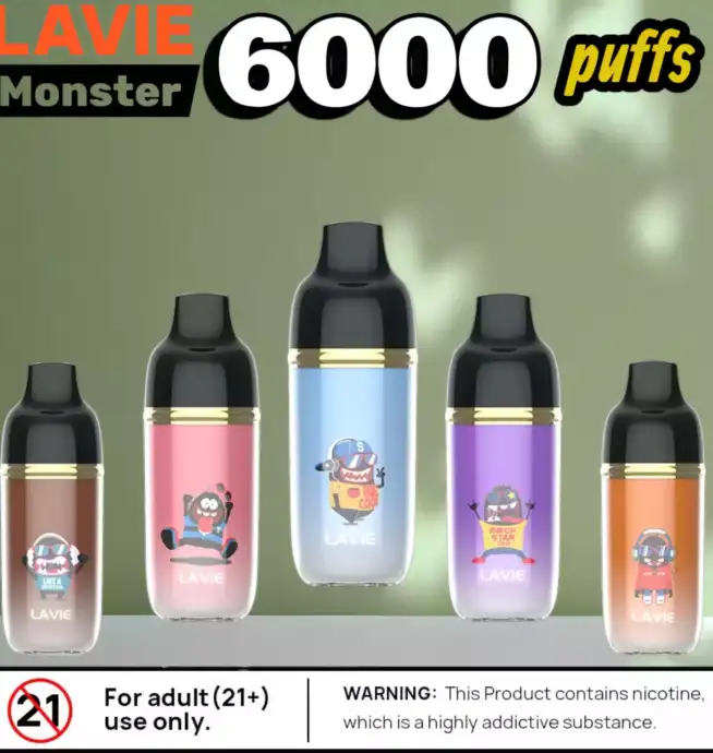 Lavie Monster 6000 Puffs 15ml 600mAh & 9 Aromen Power