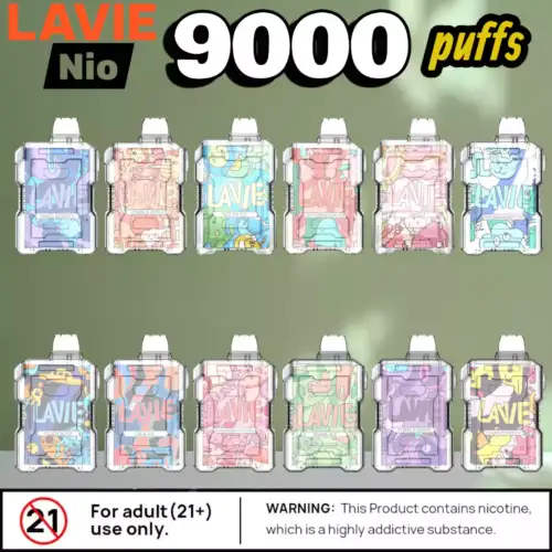 Lavie Nio 9000 Puffs 18ml USB-C & 12 intensive Aromen