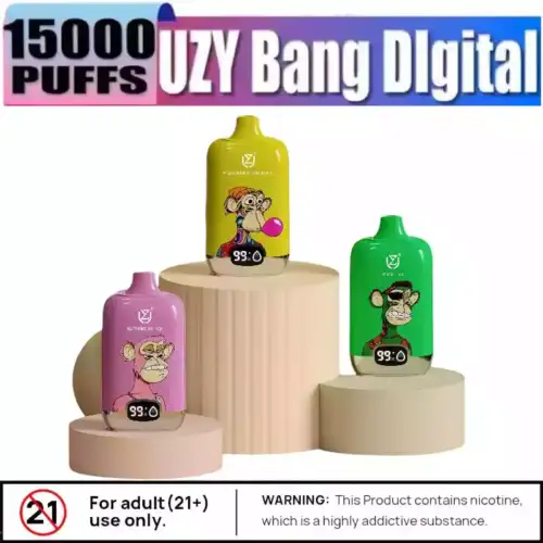 UZY Bang Digital 15000 Puffs Vape mit Display & 20ml Liquid