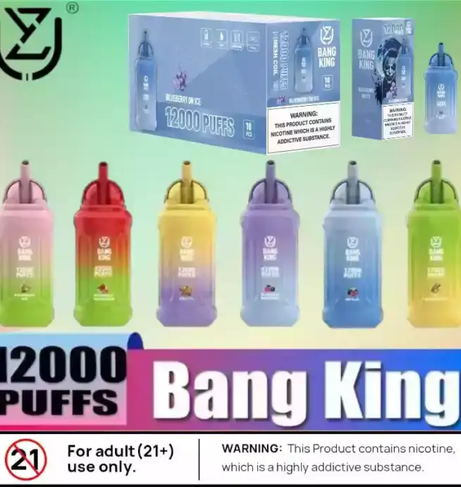 UZY Bang King 12000 Puffs Leistungsstarke E-Zigarette mit 23ml Liquid