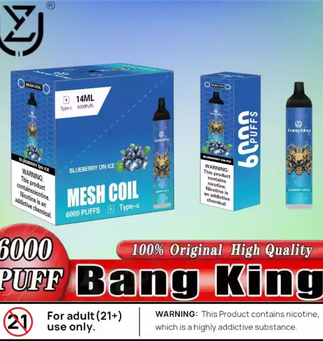 UZY Bang King 6000 Puffs Einweg Vape mit RGB & 1100mAh