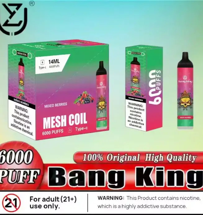 UZY Bang King 6000 Puffs Einweg Vape mit RGB & 1100mAh