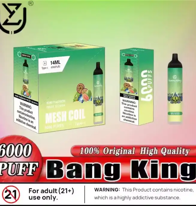 UZY Bang King 6000 Puffs Einweg Vape mit RGB & 1100mAh