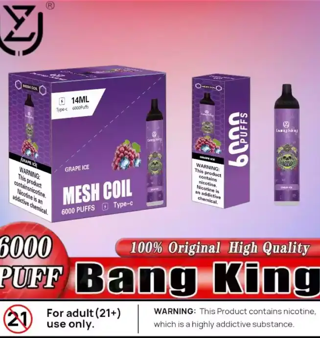 UZY Bang King 6000 Puffs Einweg Vape mit RGB & 1100mAh