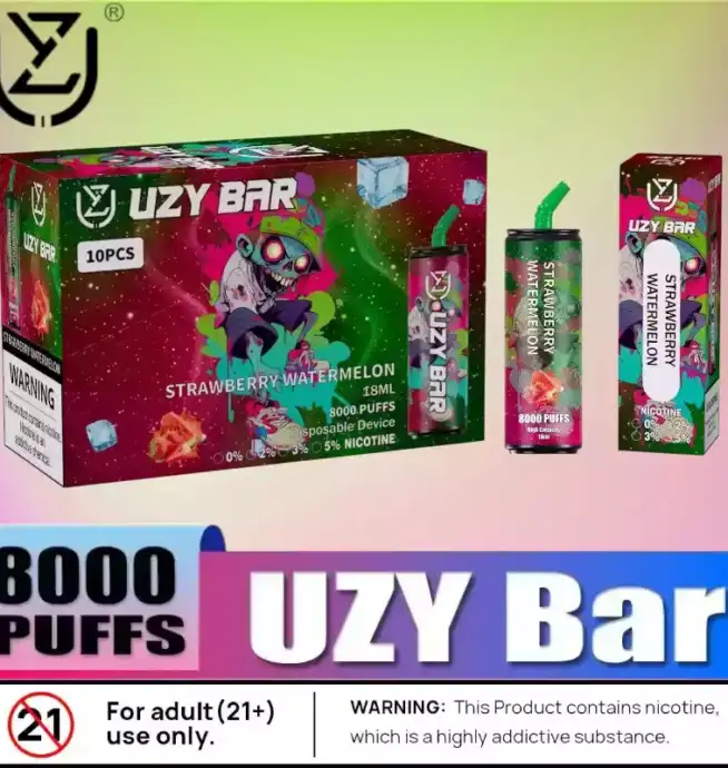 UZY Bar 8000 Puffs Wiederaufladbare Einweg-Vape mit 14ml