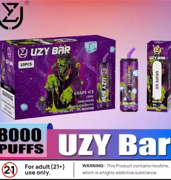 UZY Bar 8000 Puffs Wiederaufladbare Einweg-Vape mit 14ml