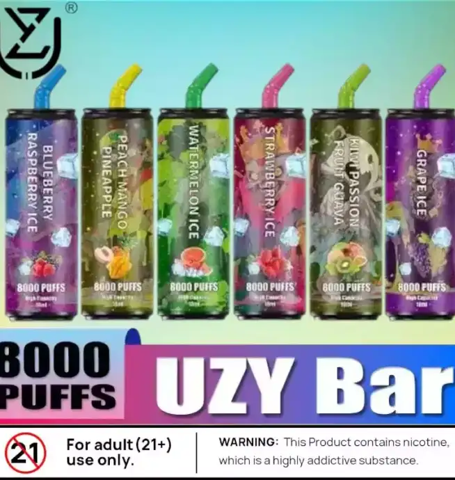 UZY Bar 8000 Puffs Wiederaufladbare Einweg-Vape mit 14ml