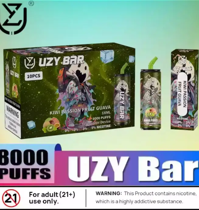 UZY Bar 8000 Puffs Wiederaufladbare Einweg-Vape mit 14ml