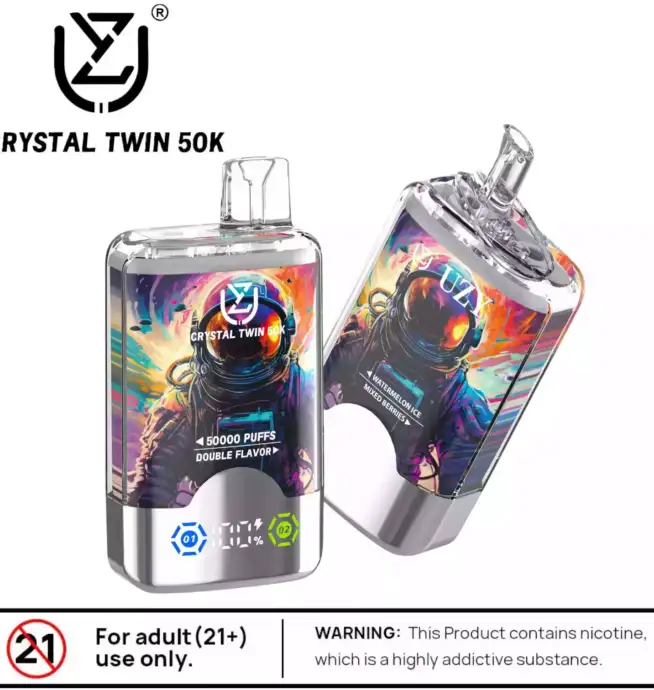 UZY CRYSTAL TWIN 50000 Puffs Doppelflavour & Langlebiger Genuss