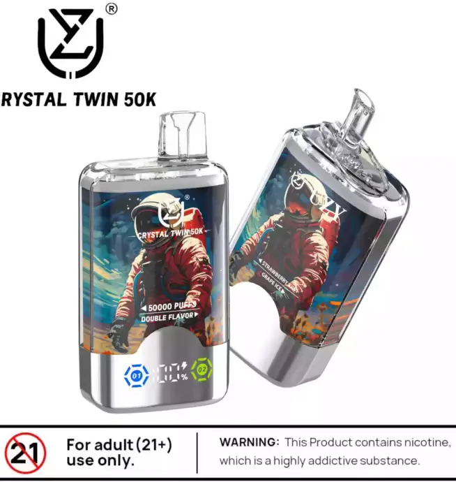 UZY CRYSTAL TWIN 50000 Puffs Doppelflavour & Langlebiger Genuss