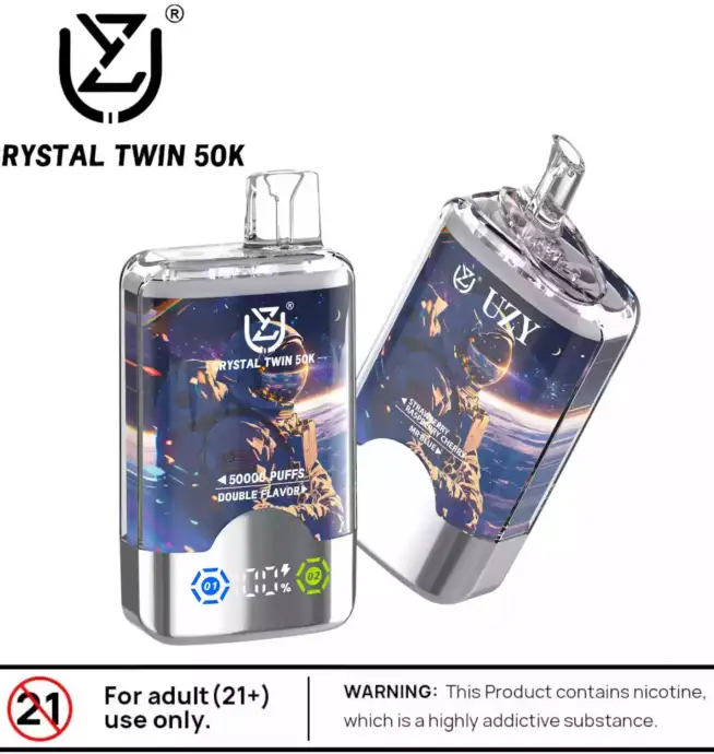 UZY CRYSTAL TWIN 50000 Puffs Doppelflavour & Langlebiger Genuss