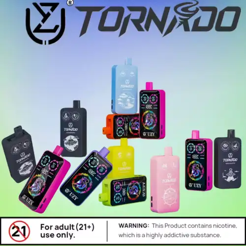 UZY TORNADO 30000 Puffs Double Flavors Lang anhaltender Genuss